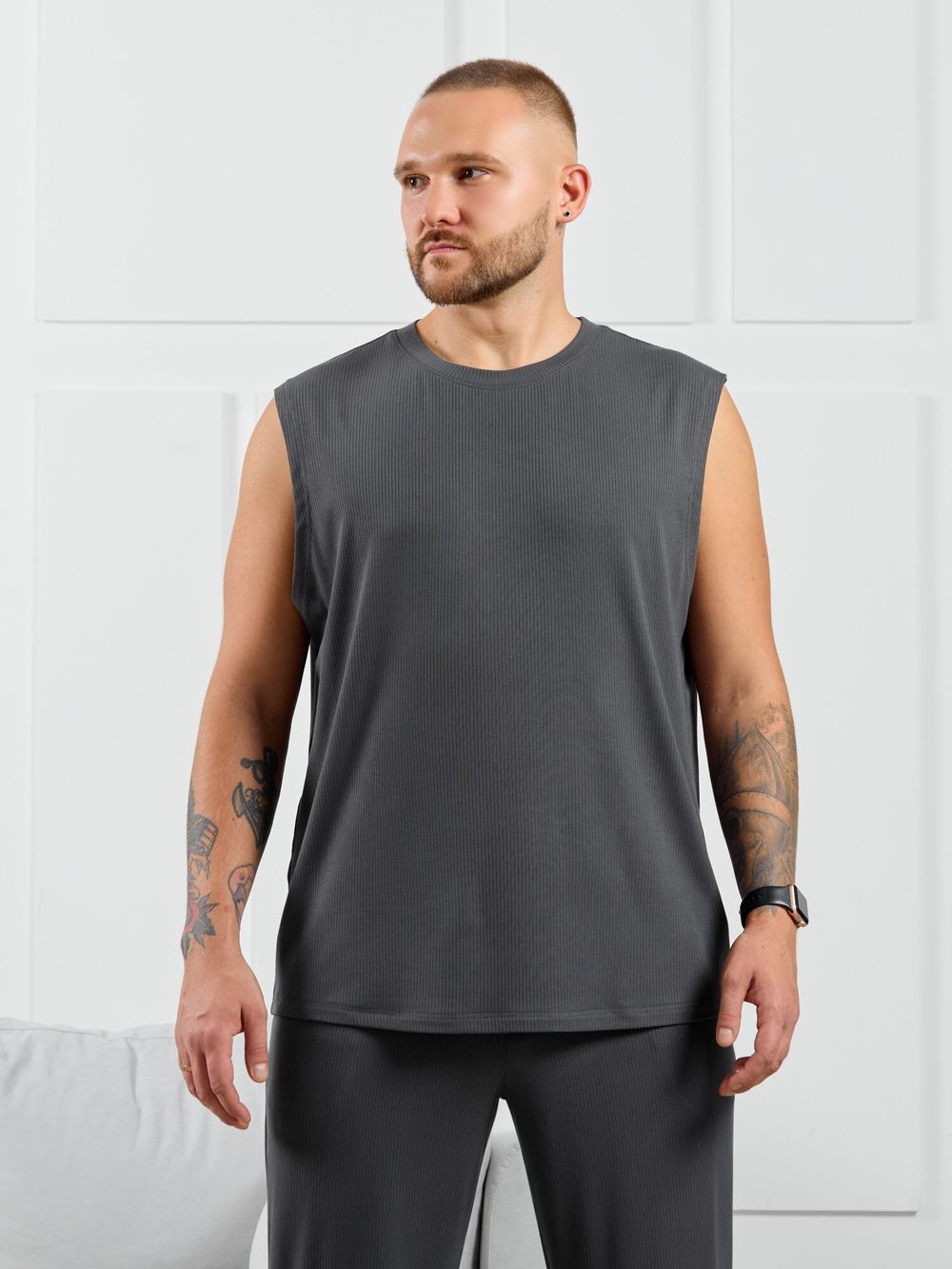 Майка мужская Алессандро-2 Виотекс ГРАФИТОВЫЙ