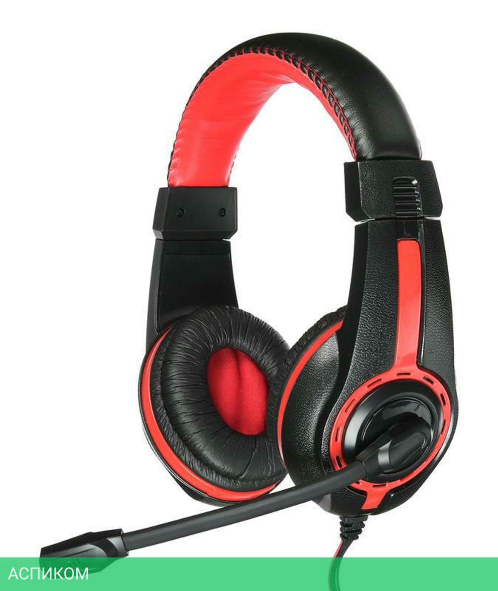 Наушники Oklick HS-L200 черный/красный (359484)