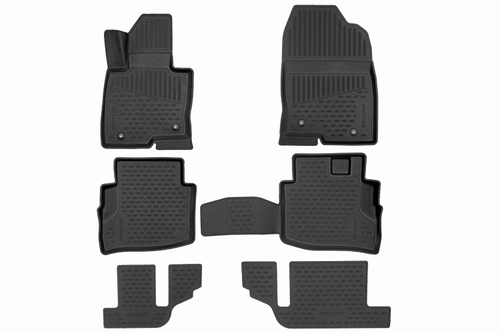 Коврики 3D в салон MAZDA CX-9, 2017-, кроссовер, 6 шт., (Повышенная устойчивость, непревзойденный стиль) TRIUMF.TRIUMF.3D3331210K