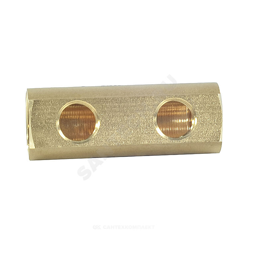 Коллектор латунь 1" ВР/ВР на 3 вых 1/2" ВР м/о 50мм Апогей 422002 (КЛА 2503.050-1)