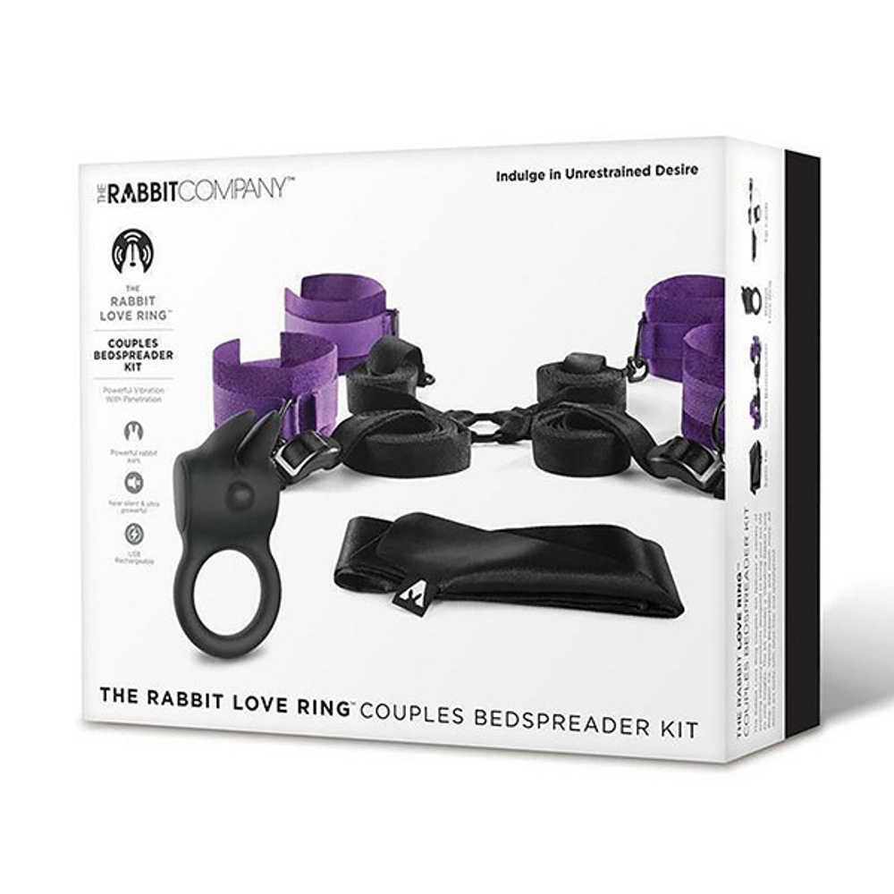 Любовный набор из оков и эрекционного кольца The Rabbit Company TRC-SET-005