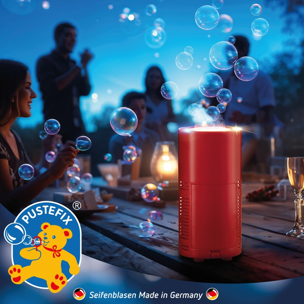 Устройство для мыльных пузырей Pustefix Bubble Fireworks 869653 с жидкостью 80 мл от 4 лет — фото 5
