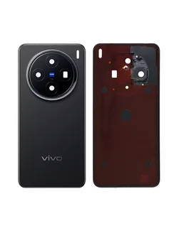 Задняя крышка для Vivo X200 черная (Black) со стеклом камеры