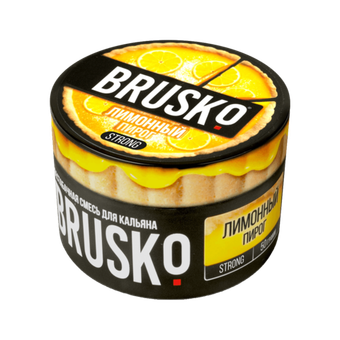 Бестабачная смесь для кальяна BRUSKO 50г STRONG - Лимонный Пирог