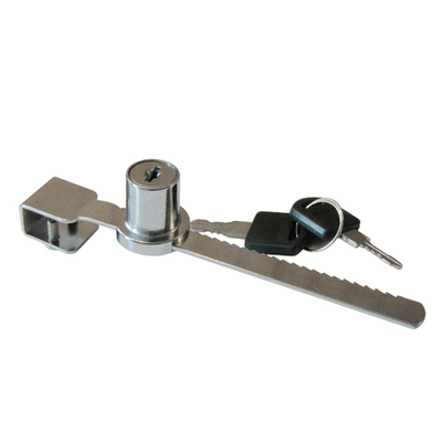 Замок мебельный LOCK.318.L140.CR, реечный хром (мф-4701) (нт-14987)