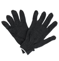 Перчатки хб, 10 класс  3-х нитка, цвет черный