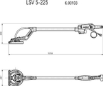 Шлифовальная машина METABO LSV 5-225 для стен и потолков 600103000