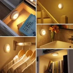 Беспроводной светодиодный светильник с датчиком движения на магнитном креплении. 2 режима освещения