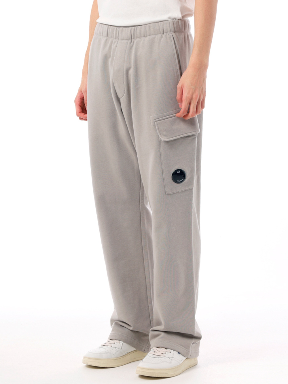 Брюки C.P. Company Diagonal Raised Fleece Cargo Lens Beige