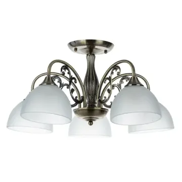 Потолочная люстра 5*Е27 A3037PL-5AB белый/бронза SPICA Arte Lamp