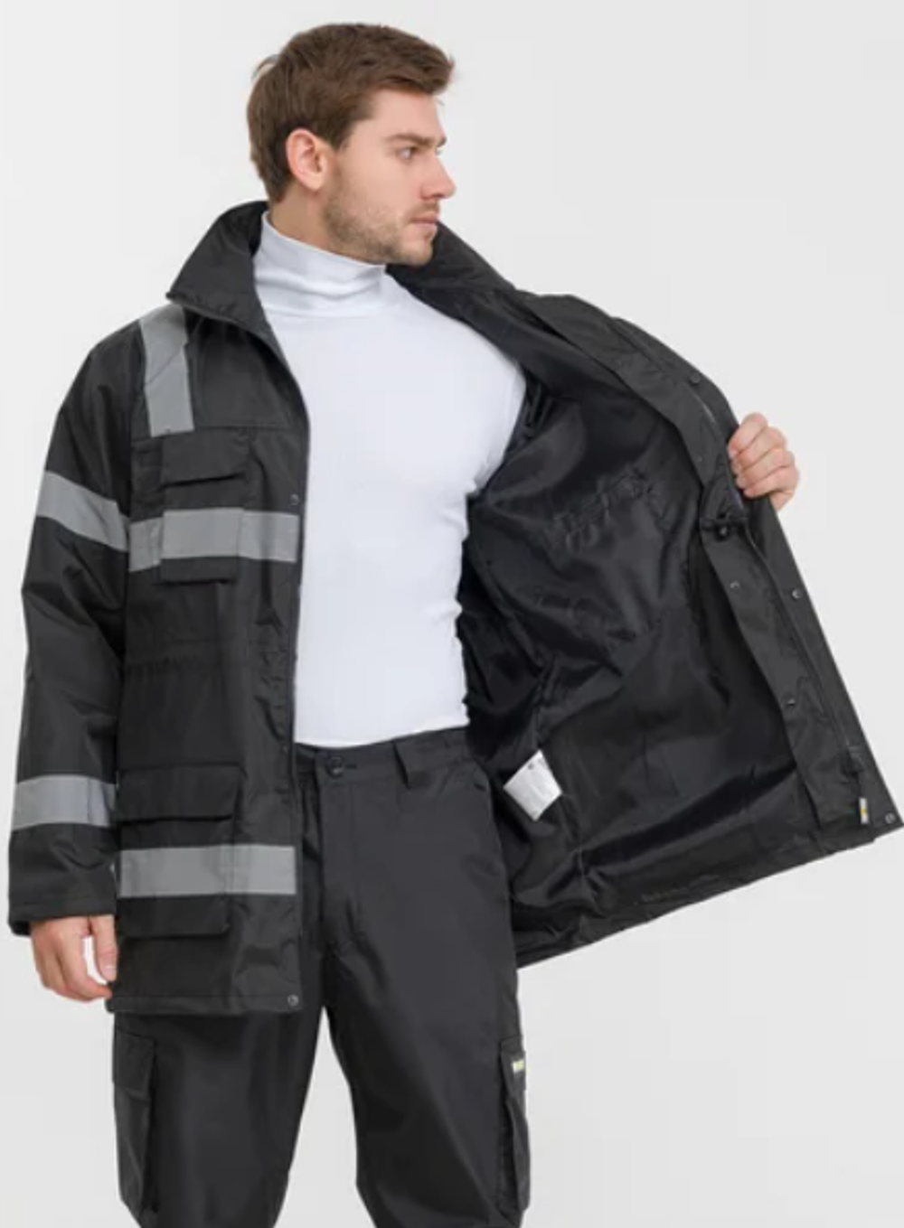 Куртка Spring 3в1 чёрная, XXL