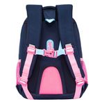 Рюкзак GRIZZLY школьный, анатомическая спинка, 3 отделения, для девочек, "COOL 2DAY", 40х27х20 см, RG-561-1/3