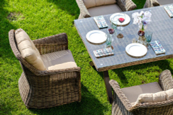 Стол садовый плетеный из искусственного ротанга OPAL 210 см