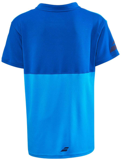 Детская теннисная футболка Babolat Play Polo Boy - blue aster