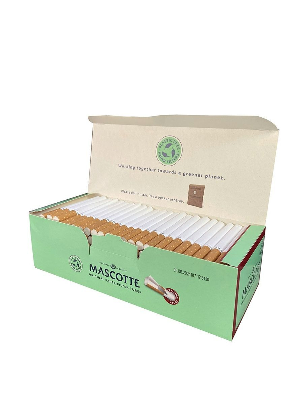 Гильзы для сигарет "Mascotte" Original 5х200шт Ацетатный фильтр (Комплект)