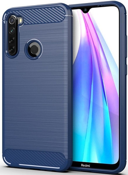 Чехол для Xiaomi Redmi Note 8T цвет Blue (синий), серия Carbon от Caseport