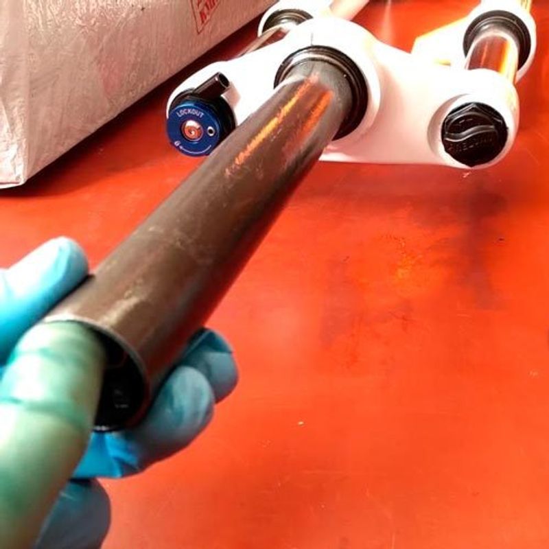 Обрез вилки по нужной высоте