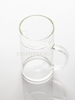 Чашка стеклянная "Банги" с ручкой  и стеклянным фильтром 340 мл