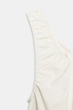 ZARA ТОП-БАЛЛОН ИЗ ПОПЛИНА, ЭКРЮ