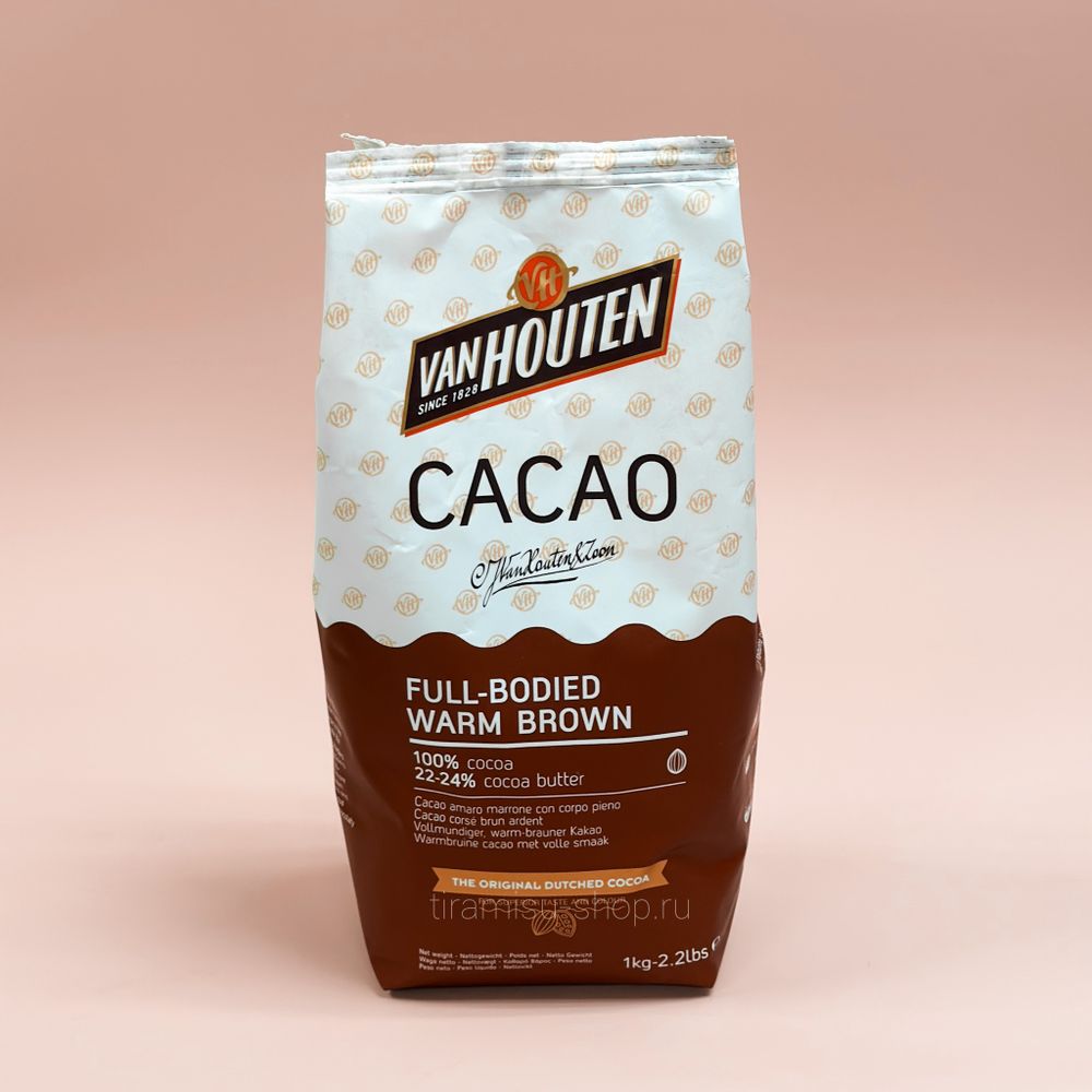 Какао-порошок Full-Bodied Warm Brown, VanHouten Barry Callebaut (Бельгия), 1 кг.