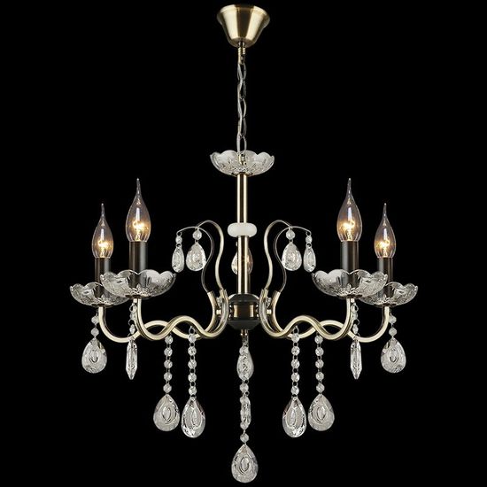 Люстра потолочная Reluce E14  03804-0.4-05 AB+BK