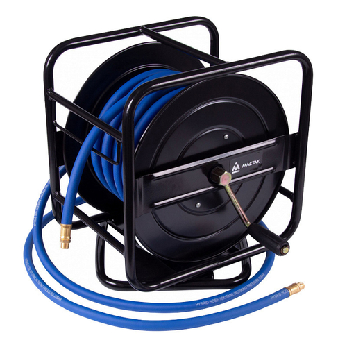 МАСТАК (684-10120HR) Шланг пневматический на открытой катушке 10х15 мм, 20 м, поливинилхлоридный, гибкий, резьба 1/4"