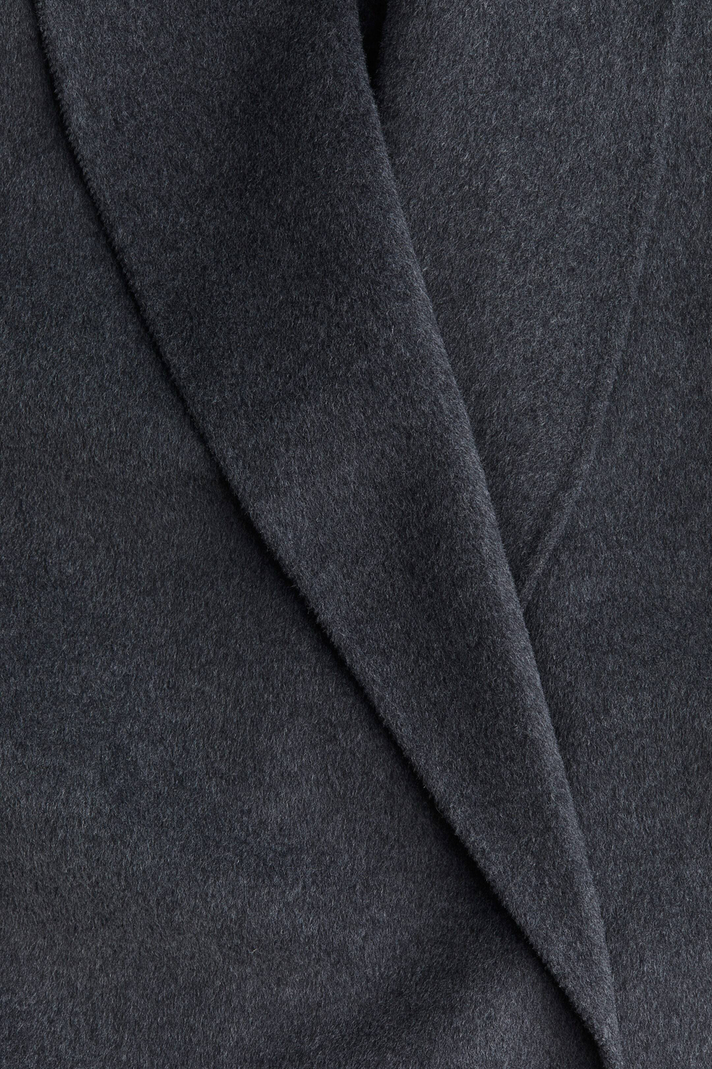 H&M Длинное пальто ручной работы из смесовой шерсти, темно-серый