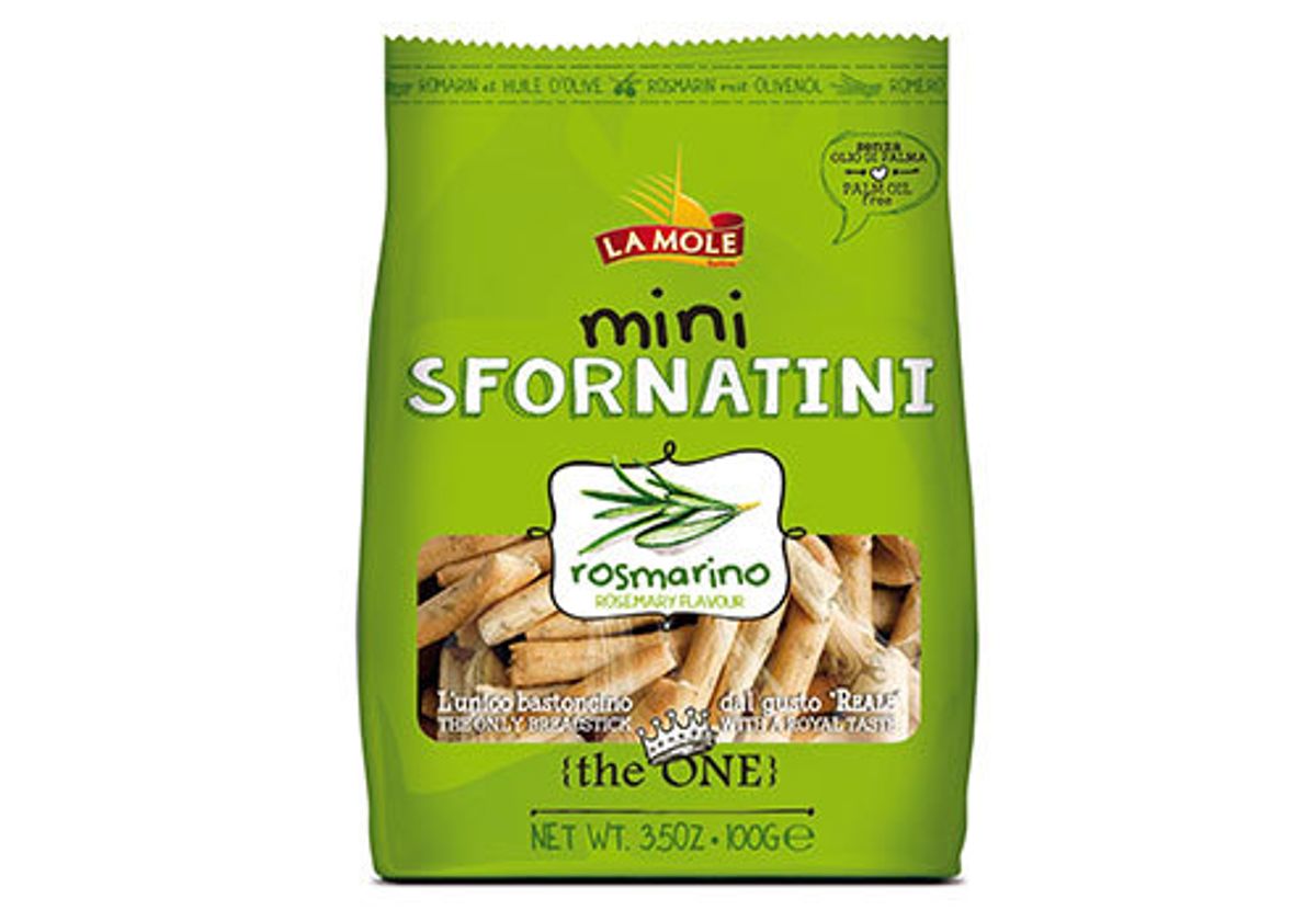Хлебные палочки Мини-сфорнатини с розмарином и оливковым маслом, 100г