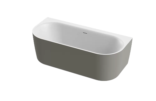 Ванна акриловая Cezares METAURO-INT-Wall-180-80-60-G-W-MATT