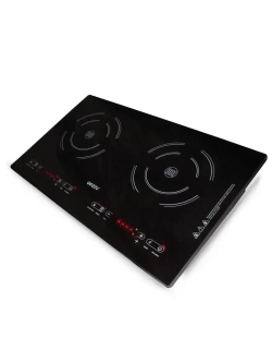 Индукционная плита сенсорная двухконфорочная с возможностью встраивания Ginzzu HCI-243 3500Вт