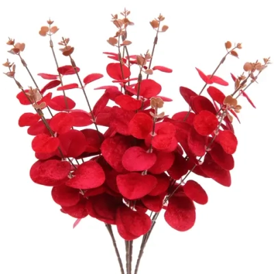 Искусственные цветы «FLOWERS MAGIC» 50см Эвкалипт красный