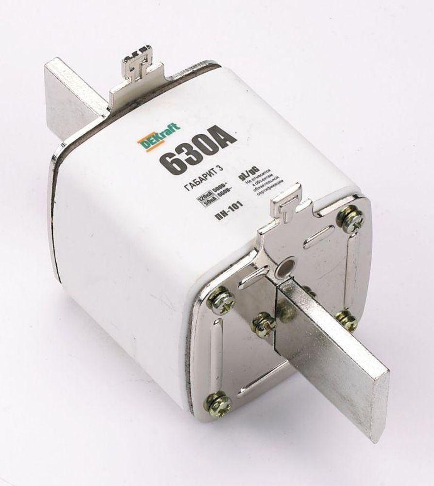 Предохранитель ножевой тип 39 габарит 3 355А DEKraft 21318DEK Предохранитель ножевой тип 39 габарит 3 355А DEKraft 21318DEK