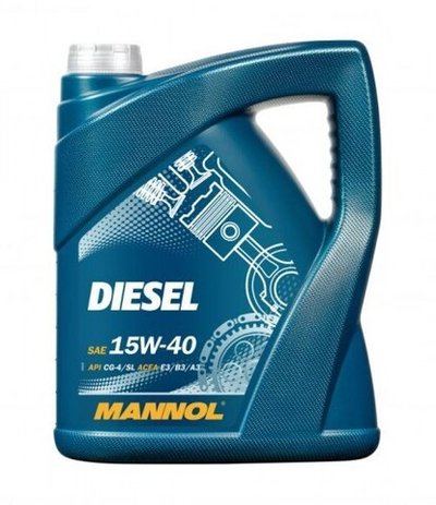 MANNOL 7402 Diesel 15W-40 CG-4/SL Масло моторное, 5л