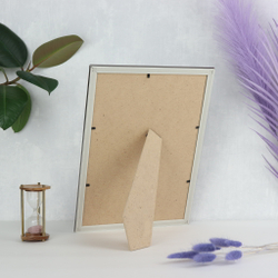 Фоторамка пластиковая 21х30 см, темно-коричневый, фактура орнамент, арт. 2130.144277