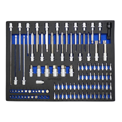 OPT-917P Тележка инструментальная, 7 полок с набором инструментов 289 пр, пластиковая столешница