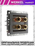 Акустическая розетка (графит рифленый) W1185004