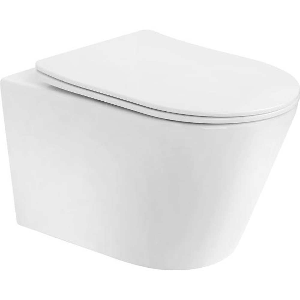 Унитаз подвесной Boheme Avva 973-SET-W, белый глянец