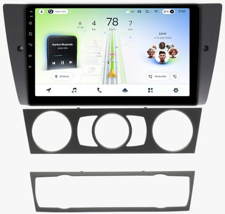 Магнитола для BMW 3 E90 2005-2012 (без штатного экрана) - Teyes CC4L монитор 9" IPS на Android 14, Snapdragon 662, CarPlay, 4G SIM-слот