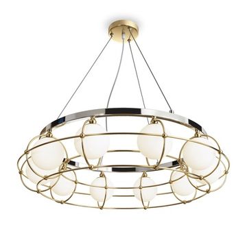 Подвесной светильник MOD312PL-10GCH золото/хром Carcass Maytoni