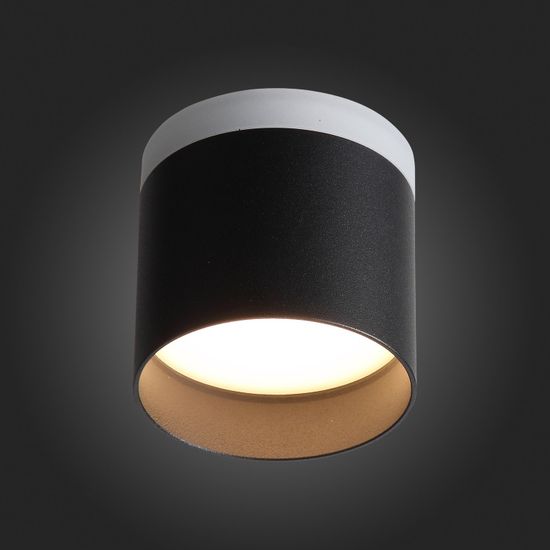ST102.402.09 Светильник потолочный Черный LED 1*9W 3000K 702Lm Ra>80 120° IP20 D79xH75 170-240V Накладные светильники
