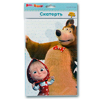 Скатерть-п-э-Маша-и-Медв-Ромаш-130х180см