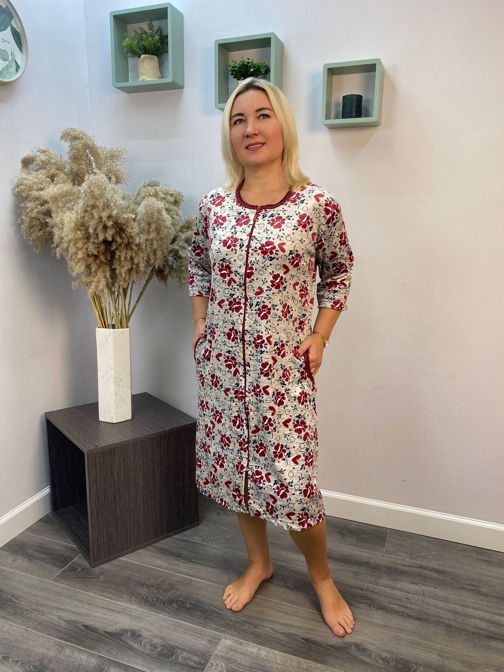 Халат женский "Адриана В.П" молния (18)