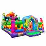 Коммерческий надувной батут «Хамелеон и динозавры Ультра 3» 12*6*6 м