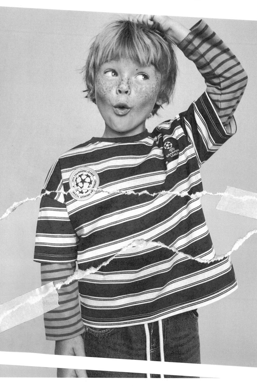 ZARA ФУТБОЛКА В ПОЛОСКУ UEFA CHAMPIONS LEAGUE ®, МОРСКОЙ СИНИЙ