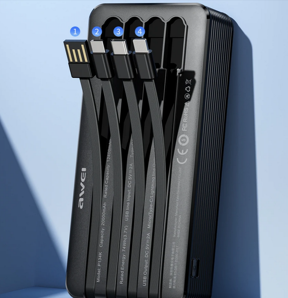 Повербанк (PowerBank) Awei P134K (20000mAh)