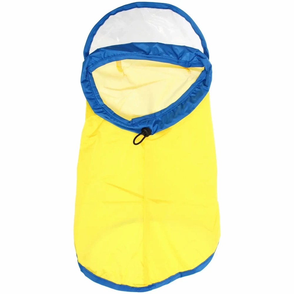 Дождевик для крупных пород собак «KOMFORT»,, цвет жёлто - голубой, р XL