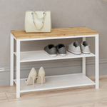 Скамья для обуви "Торонто 23Л" с сиденьем ЛДСП цвет белый