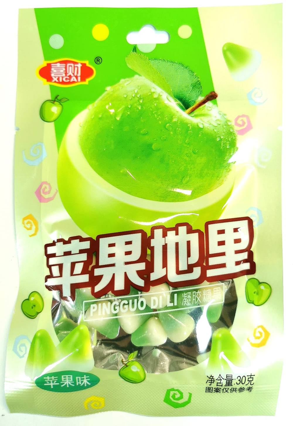 Жевательные конфеты XICAI сливочная яблоко 30гр