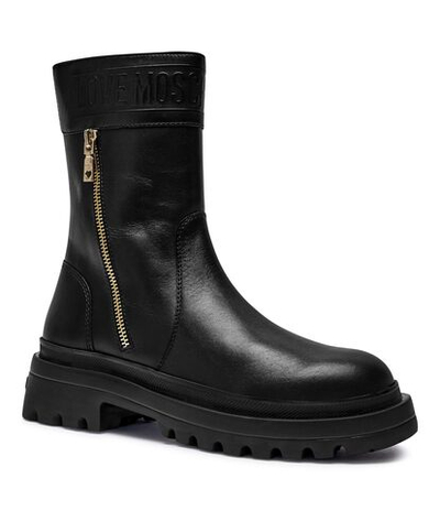 Кожаные ботильоны HER50 Love Moschino - черный(JA24245G0LIA0)