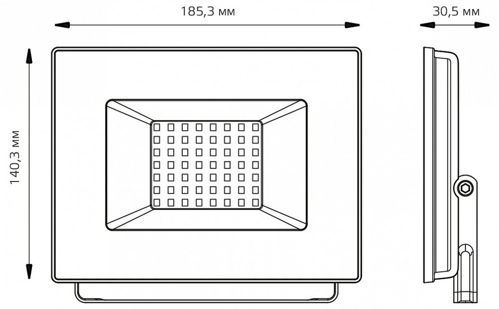 Настенно-потолочный прожектор Gauss Elementary 613100250